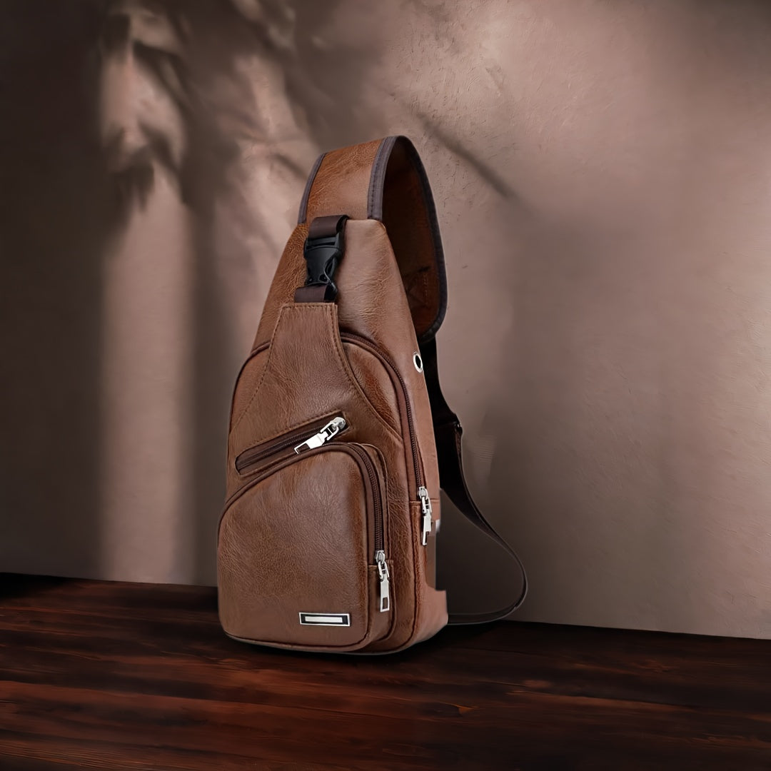 Sling Bag – USB Charging, Lightweight, for Travel – alternate view