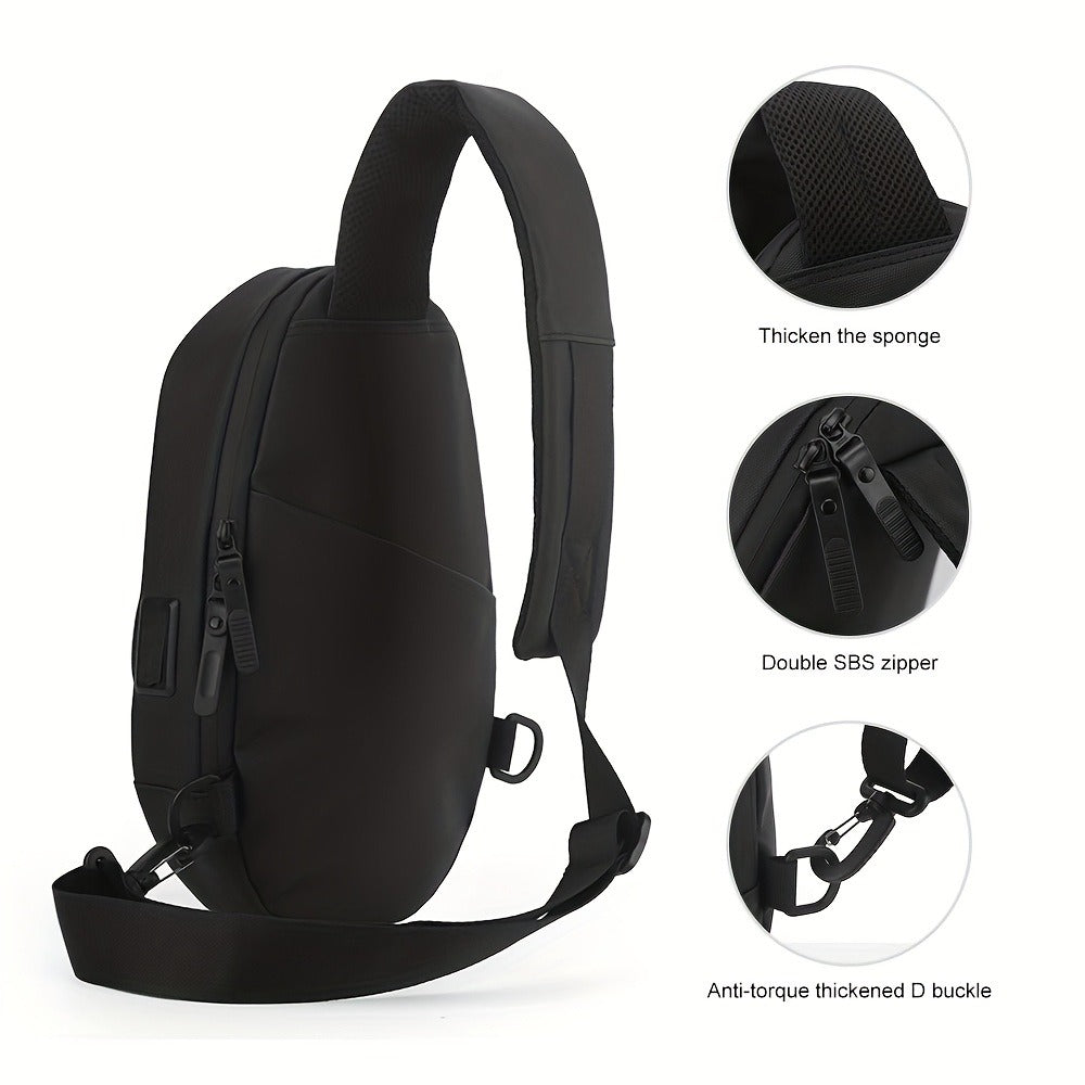 Sling Bag – USB Charging, Waterproof, for Work – detail view 11