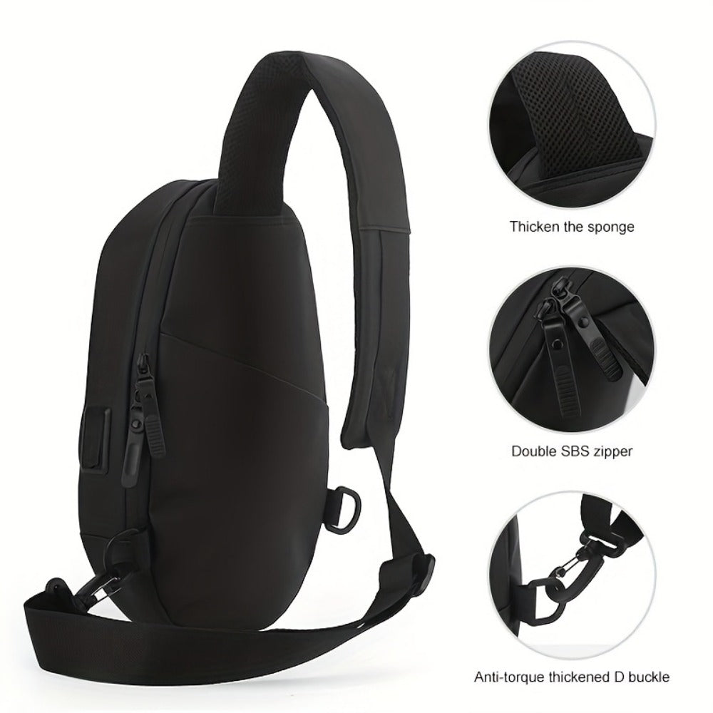 Sling Bag – USB Charging, Waterproof, for Work – detail view 18