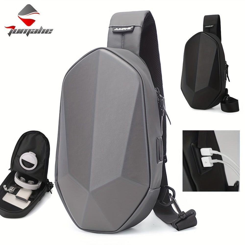 Sling Bag – USB Charging, Waterproof, for Work – front view