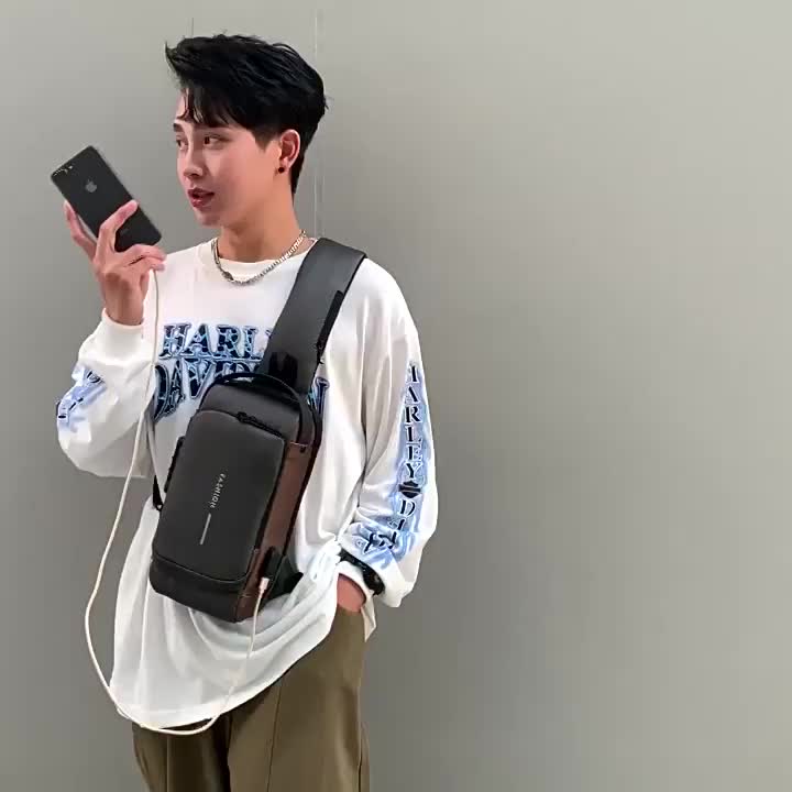 Sling Bag – Waterproof, Anti-Theft, for Travel & Everyday Use – detail view 11