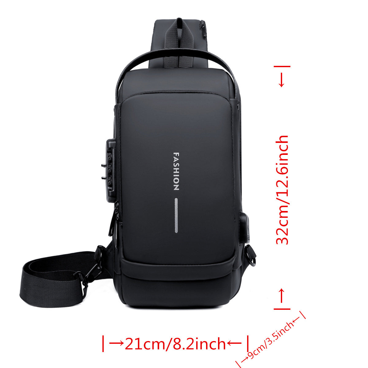 Sling Bag – Waterproof, Anti-Theft, for Travel & Everyday Use – detail view 3