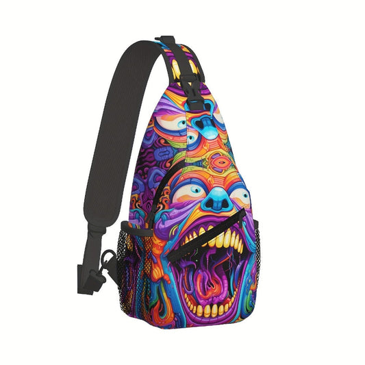 Sling Bag – Polyester, Large Capacity, Waterproof, for Travel & School – detail view 2