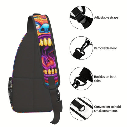 Sling Bag – Polyester, Large Capacity, Waterproof, for Travel & School – detail view 6