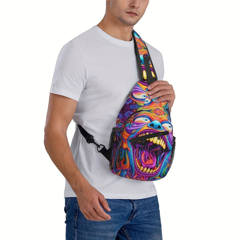 Sling Bag – Polyester, Large Capacity, Waterproof, for Travel & School – detail view 8