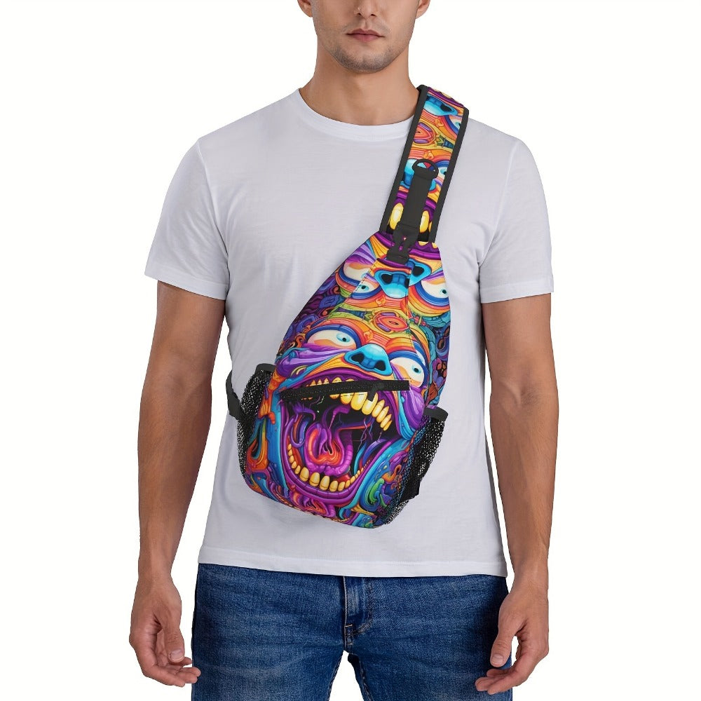 Sling Bag – Polyester, Large Capacity, Waterproof, for Travel & School – detail view 9