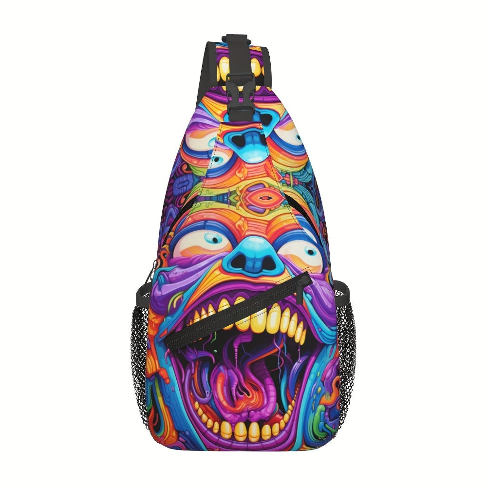 Sling Bag – Polyester, Large Capacity, Waterproof, for Travel & School – front view