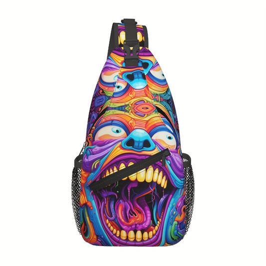 Sling Bag – Polyester, Large Capacity, Waterproof, for Travel & School – front view