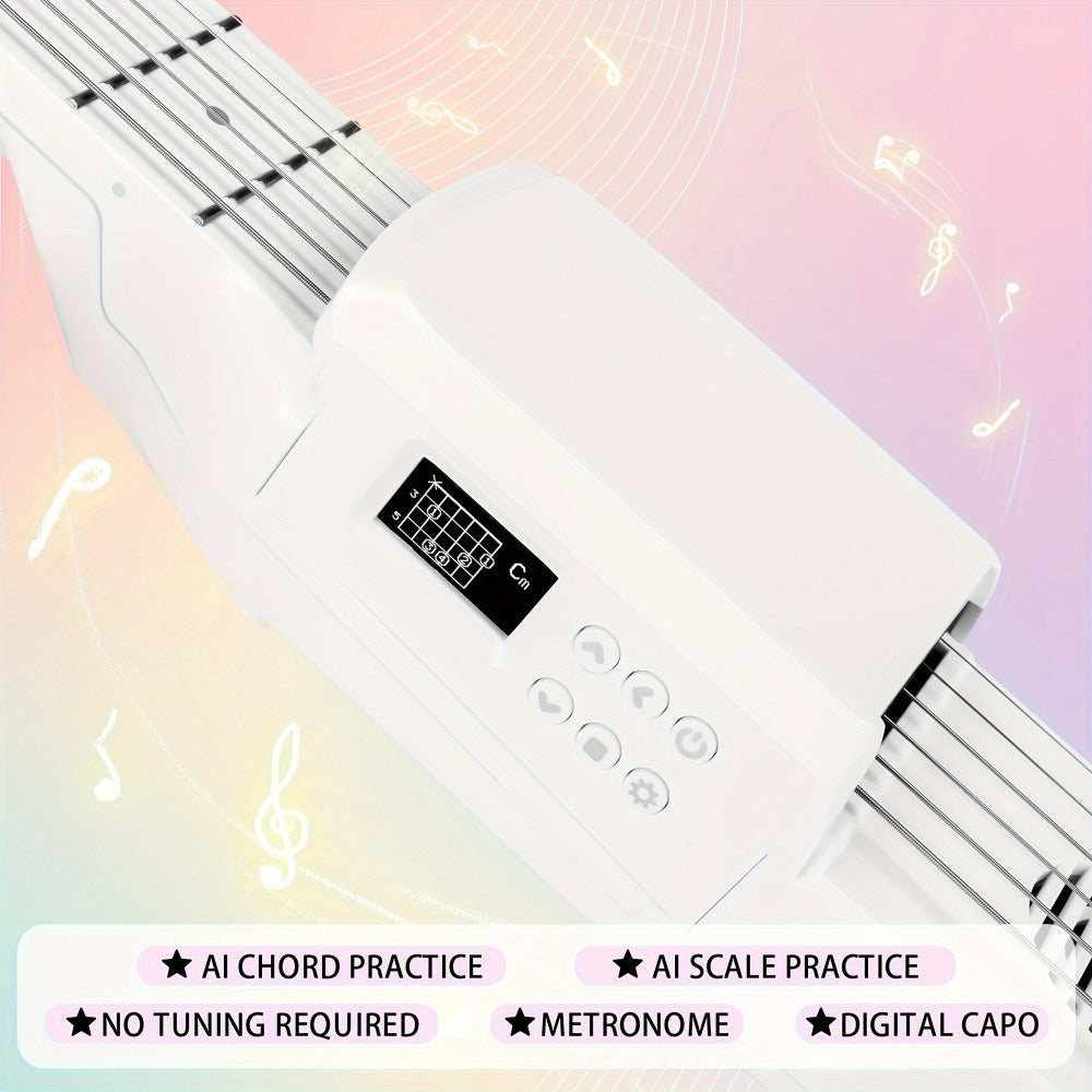 Smart Electric Guitar with Chord Practice, MIDI, LCD Screen and Speaker detail image - detail view 10