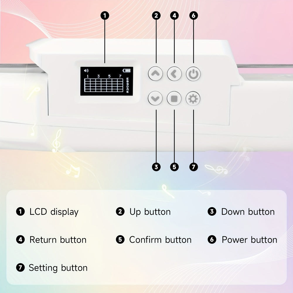 Smart Electric Guitar with Chord Practice, MIDI, LCD Screen and Speaker detail image - detail view 14