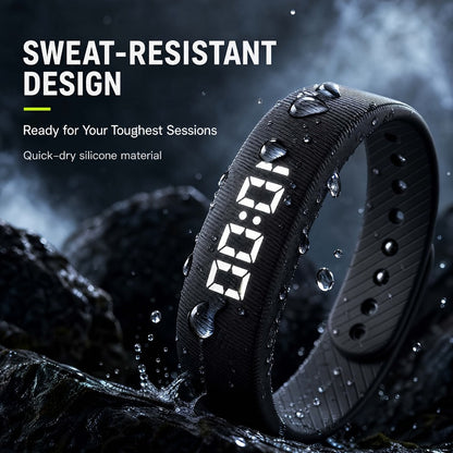 Smart Watch for Men - Sports Bracelet for Women Rechargeable Chronograph Fitness Tracker - product detail view 4