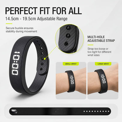 Smart Watch for Men - Sports Bracelet for Women Rechargeable Chronograph Fitness Tracker - product detail view 8