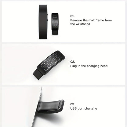 Smart Watch for Men - Sports Bracelet for Women Rechargeable Chronograph Fitness Tracker - product detail view 14