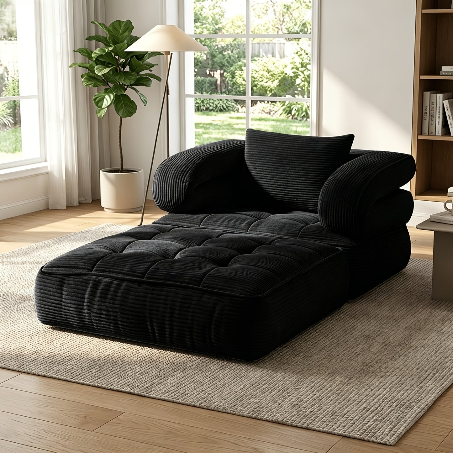 Sofa Bed shown in the Black option