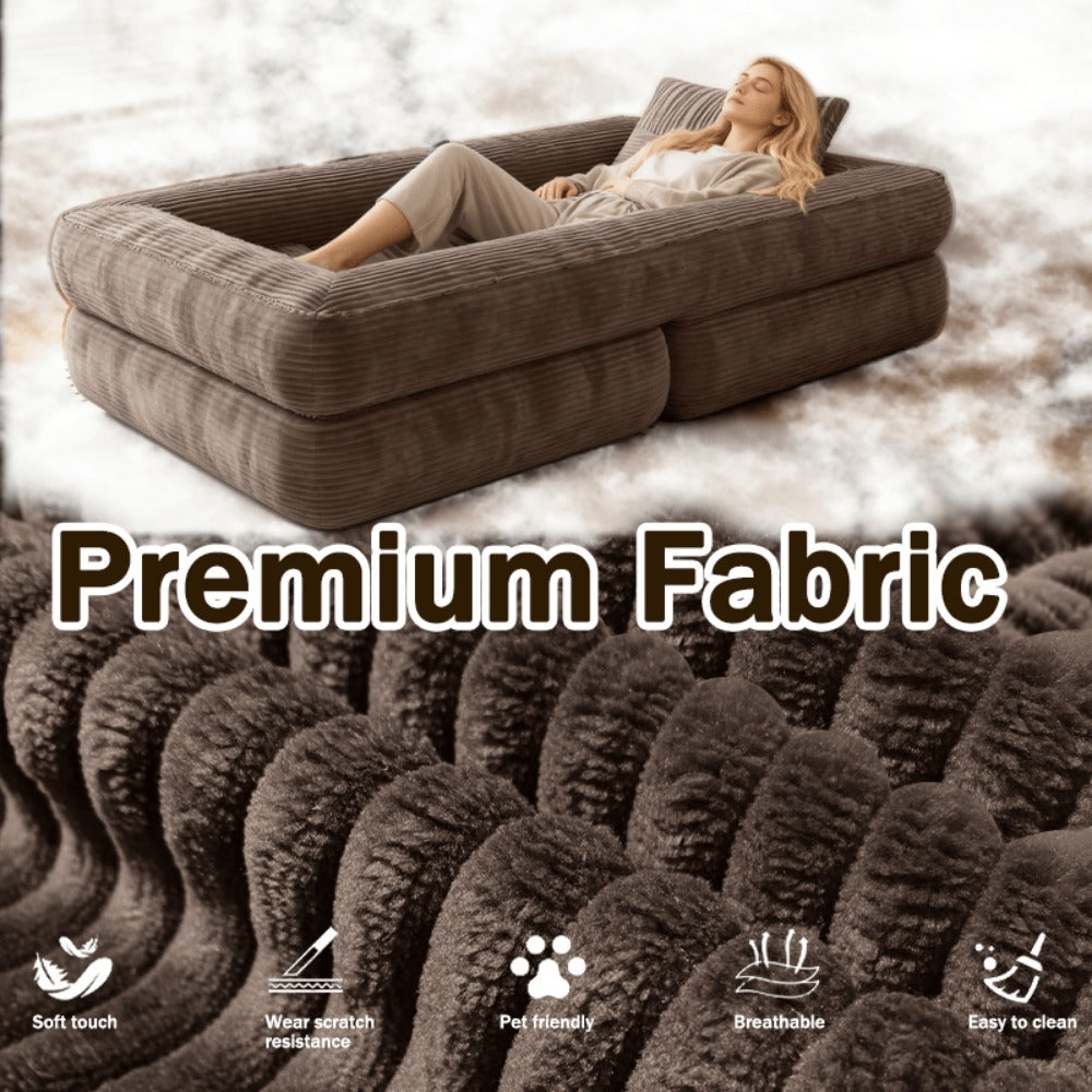 Sofa Bed with Fold-Out Lounger for Comfortable Everyday Seating detail image - detail view 14