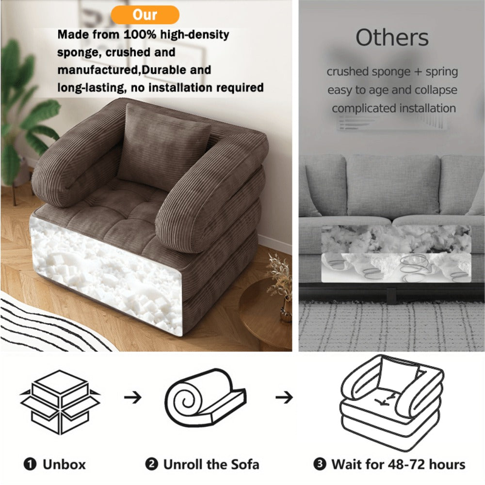 Sofa Bed with Fold-Out Lounger for Comfortable Everyday Seating detail image - detail view 21