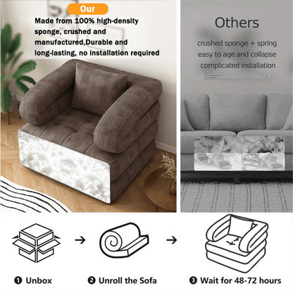 Sofa Bed with Fold-Out Lounger for Comfortable Everyday Seating detail image - detail view 21