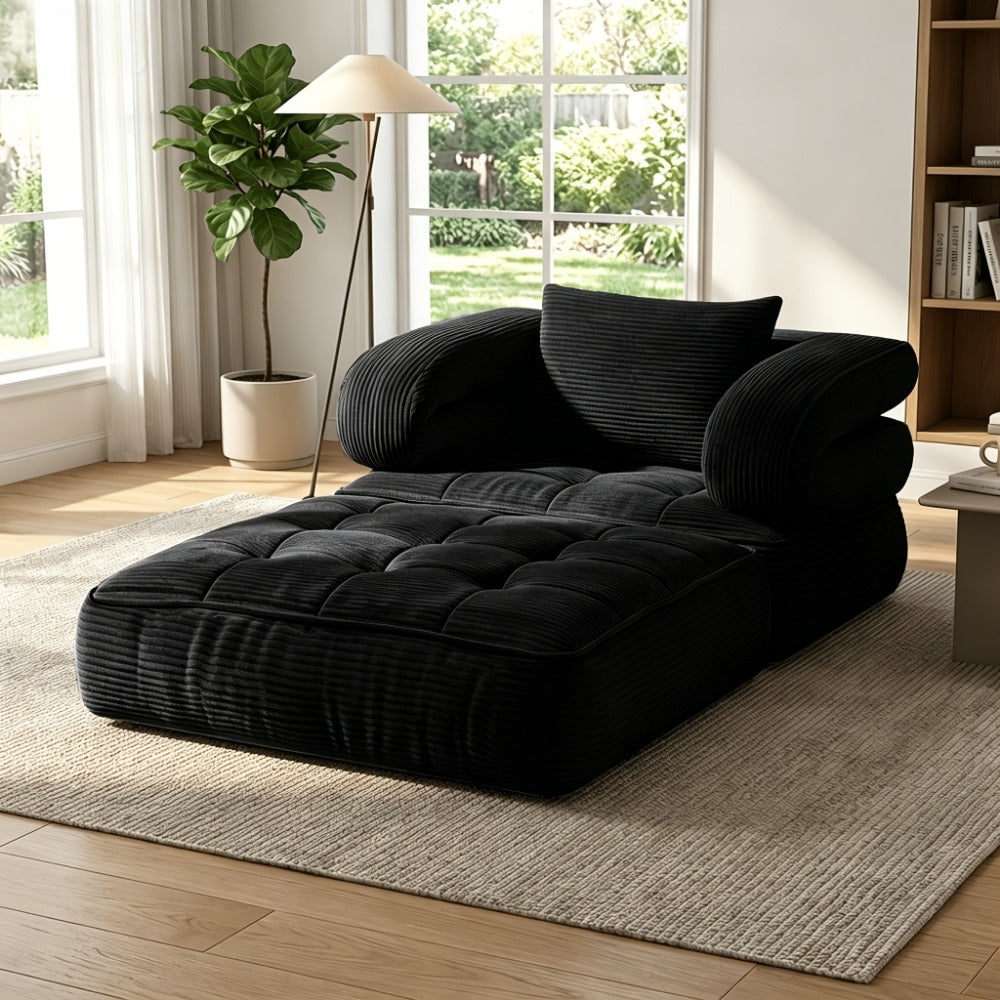 Sofa Bed with Fold-Out Lounger for Comfortable Everyday Seating detail image - detail view 3