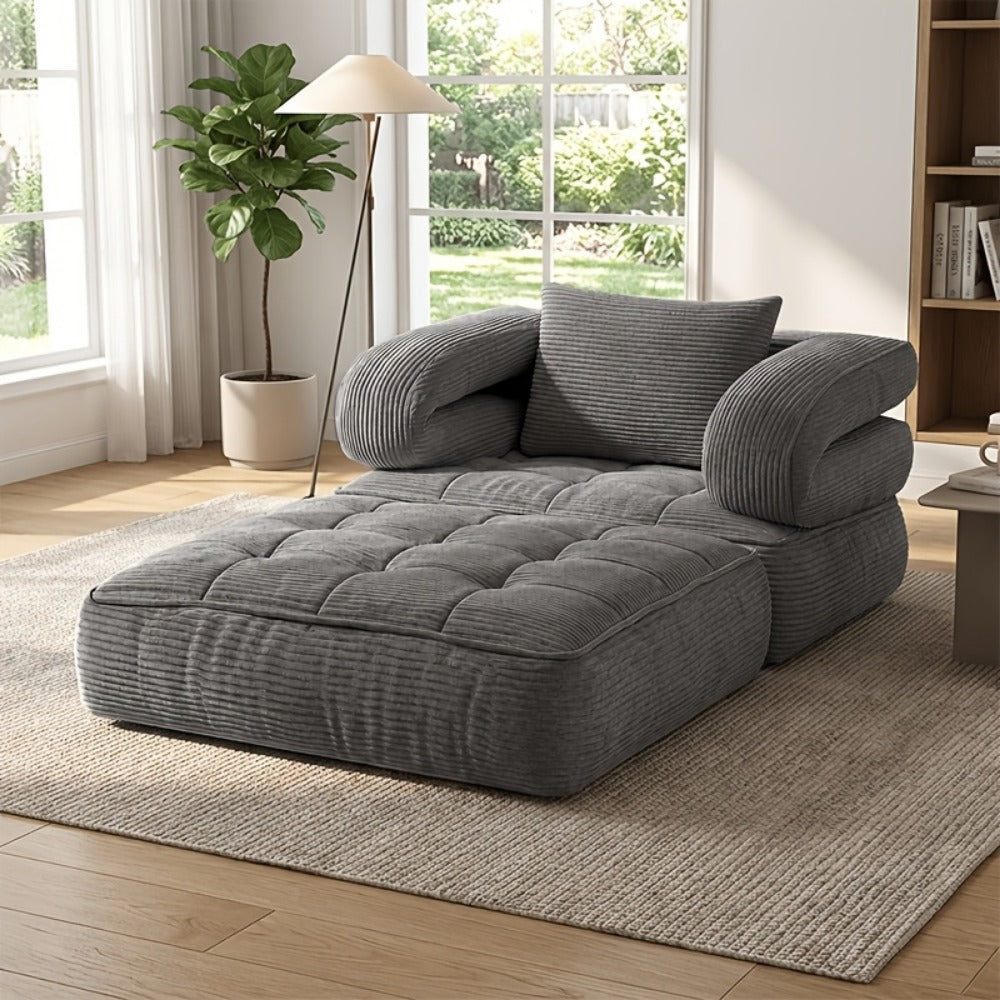 Sofa Bed with Fold-Out Lounger for Comfortable Everyday Seating detail image - detail view 5