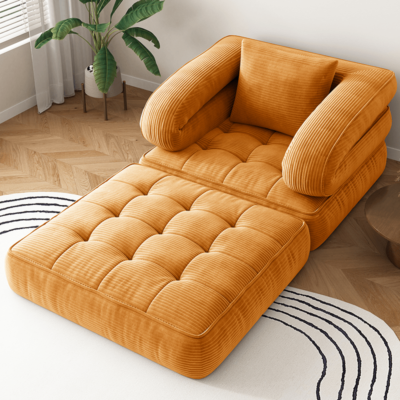 Sofa Bed shown in the Orange option