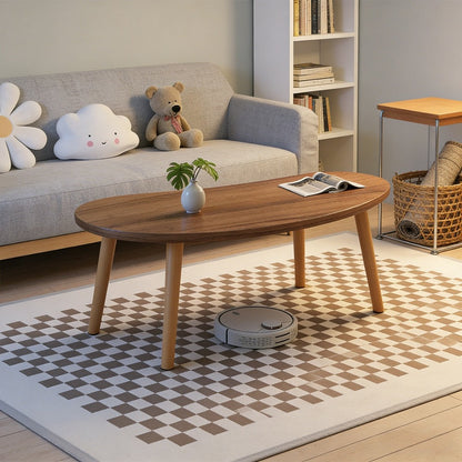 Solid Wood Wood Coffee Table, Modern Accent Table for Living Room detail image - detail view 8