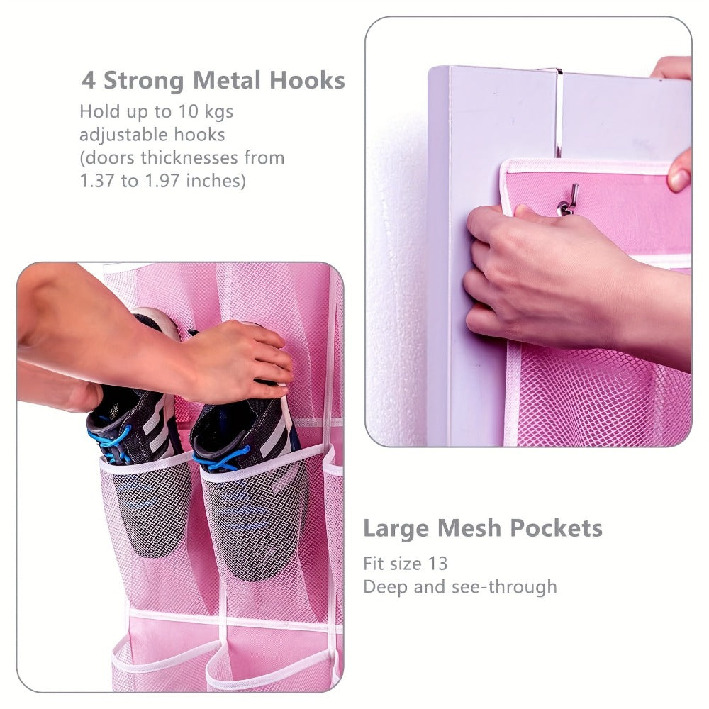 Space-Saving Fabric Shoe Organizer with Storage Bag for Entryway detail image - detail view 5