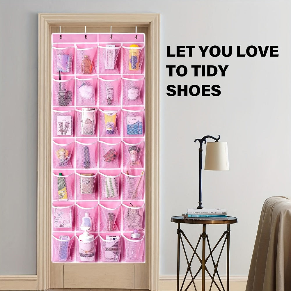 Space-Saving Fabric Shoe Organizer with Storage Bag for Entryway detail image - detail view 7