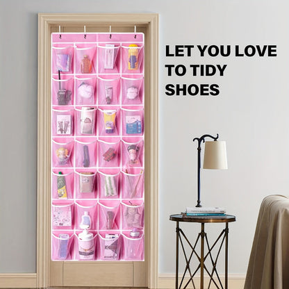 Space-Saving Fabric Shoe Organizer with Storage Bag for Entryway detail image - detail view 7