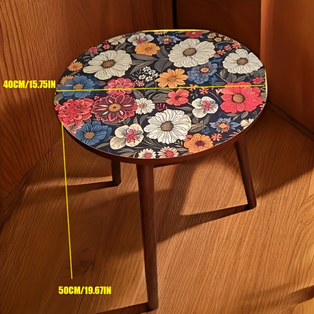 Space-Saving Round Outdoor Side Table for Patio and Living Room detail image - detail view 3