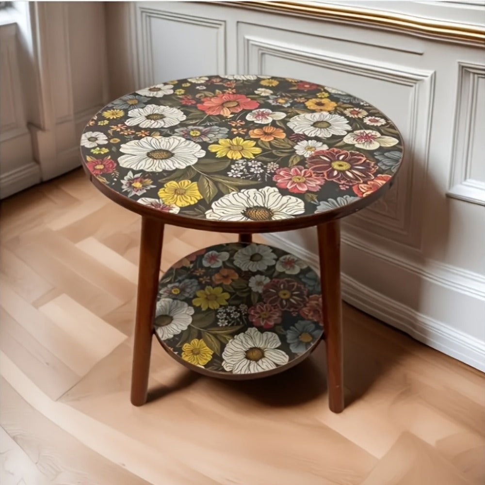Space-Saving Round Outdoor Side Table for Patio and Living Room detail image - detail view 5