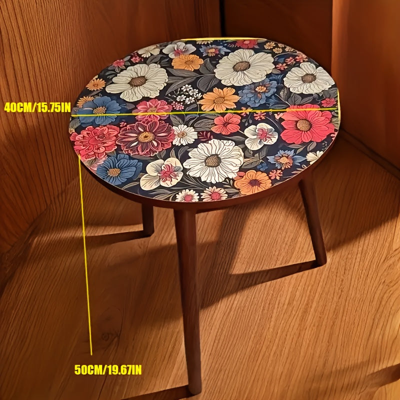 Side Table shown in the Single Layer - Flowers option