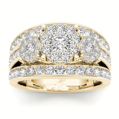 Stackable Rings for Women - Wedding Ring Set for 9 Pieces Multi-Style Bands with Synthetic Zirconia - product detail view 4