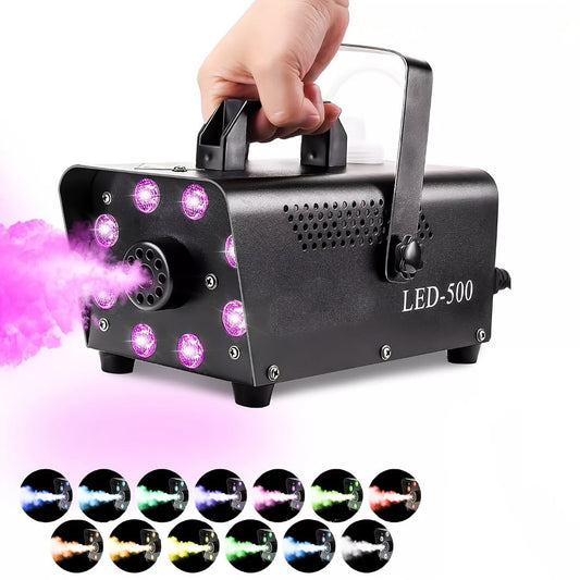 Stage Fog Machine, Adjustable, RGB, 500W, Muti, Color for Stage and Party Lighting detail image