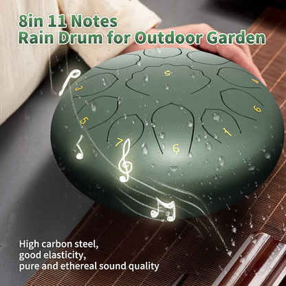 Steel Tongue Drum, 8-Inch 11-Note shown in the Green option