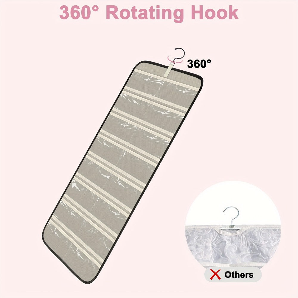 Storage Organizer - Hanging Glasses 32 Slots Wall Mounted Sunglasses Holder Double Sided 360 - product detail view 4