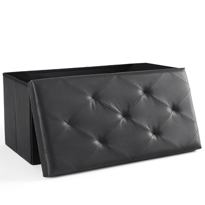 Storage Ottoman shown in the Black, 30 Inch option