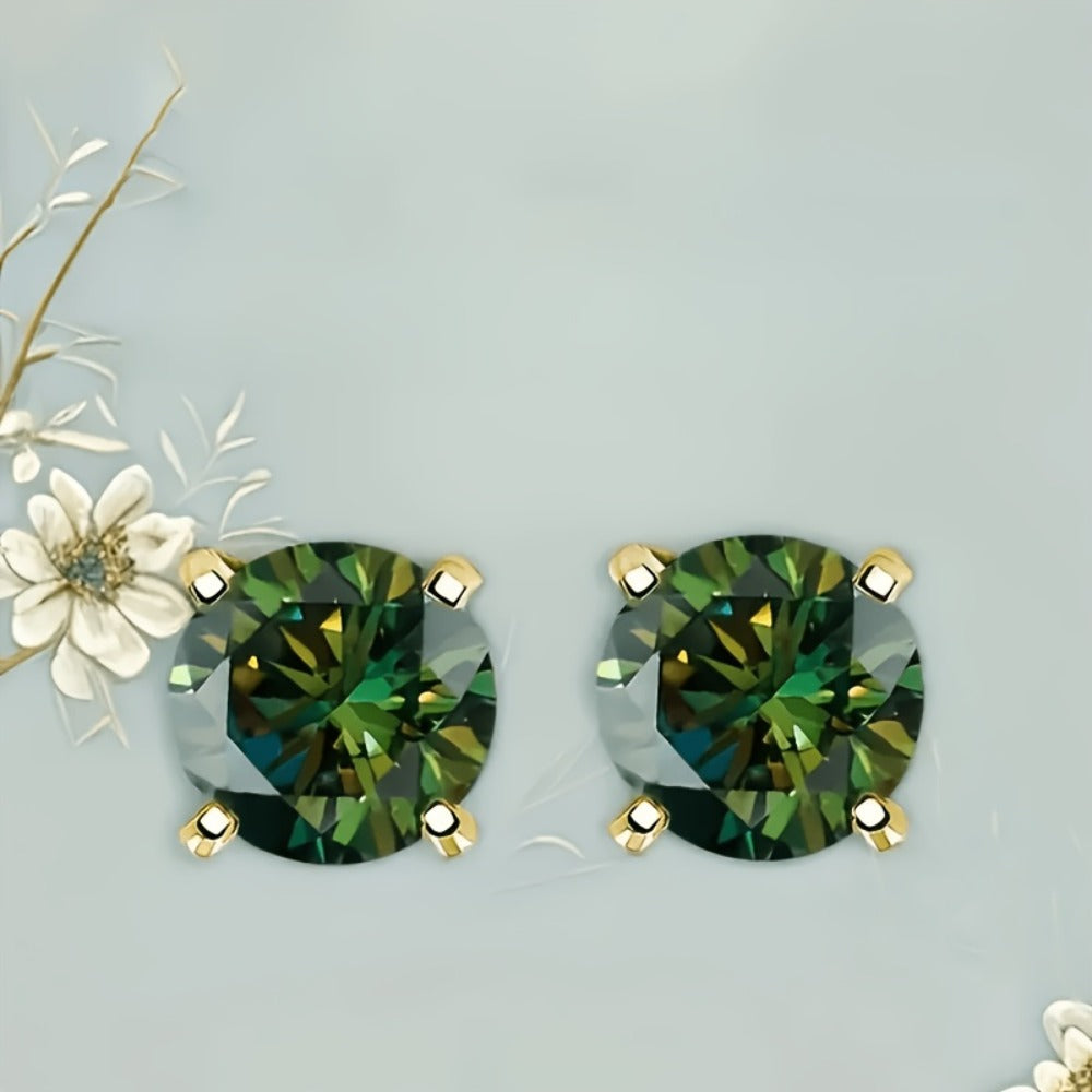 Stud Earrings for Women - S925 Silver for 2 Pack - Exquisite Luxury Hypoallergenic Drop Set, Elegant - main product view