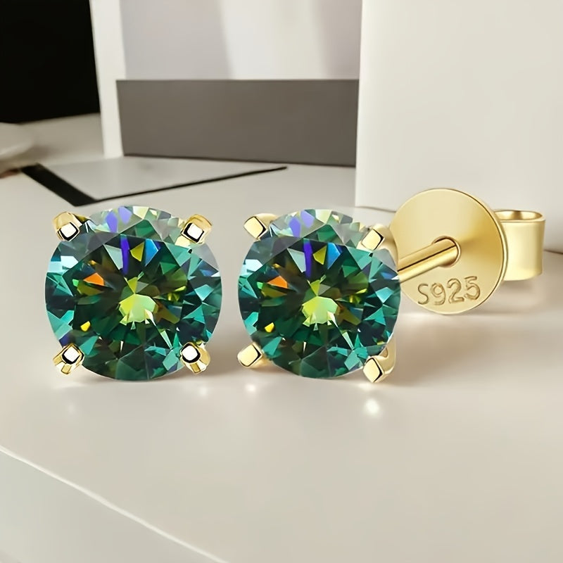 Stud Earrings for Women - S925 Silver for 2 Pack - Exquisite Luxury Hypoallergenic Drop Set, Elegant - product detail view 10