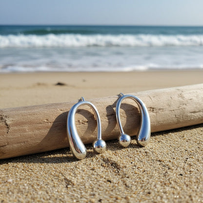 Stud Earrings for Women - S925 Sterling Silver Teardrop with Screw-Back Minimalist High-End for - product detail view 6