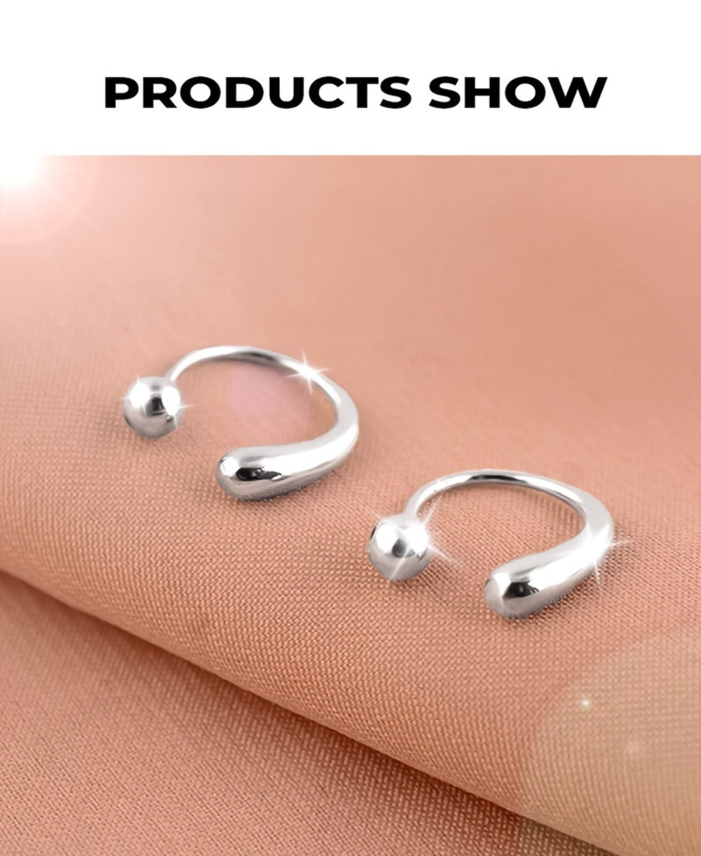 Stud Earrings for Women - S925 Sterling Silver Teardrop with Screw-Back Minimalist High-End for - product detail view 11
