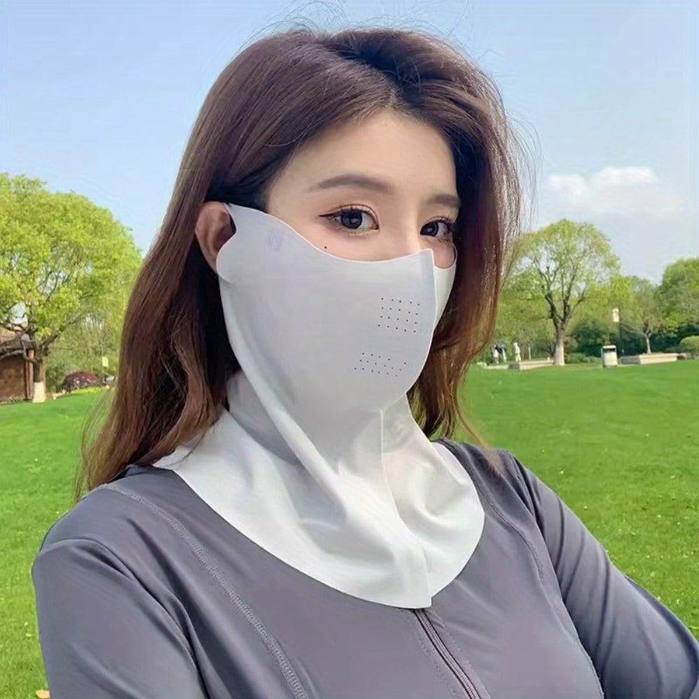 Sun Protection Mask - Face Women 2-in-1 Full Face Neck Cover Breathable UV Shield Outdoor - product detail view 6