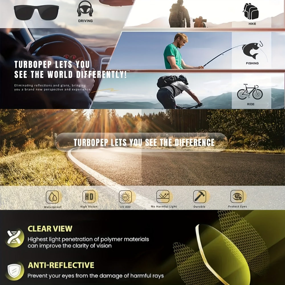 Sunglasses for Men - 12 Pack Classic Square Retro Fashion Eyewear Unisex PC Frame Multi-Color - product detail view 8