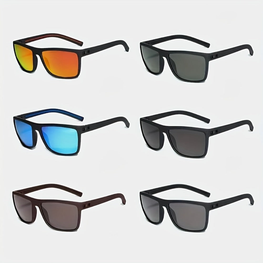 Sunglasses for Men - 12 Pack Classic Square Retro Fashion Eyewear Unisex PC Frame Multi-Color - product detail view 9
