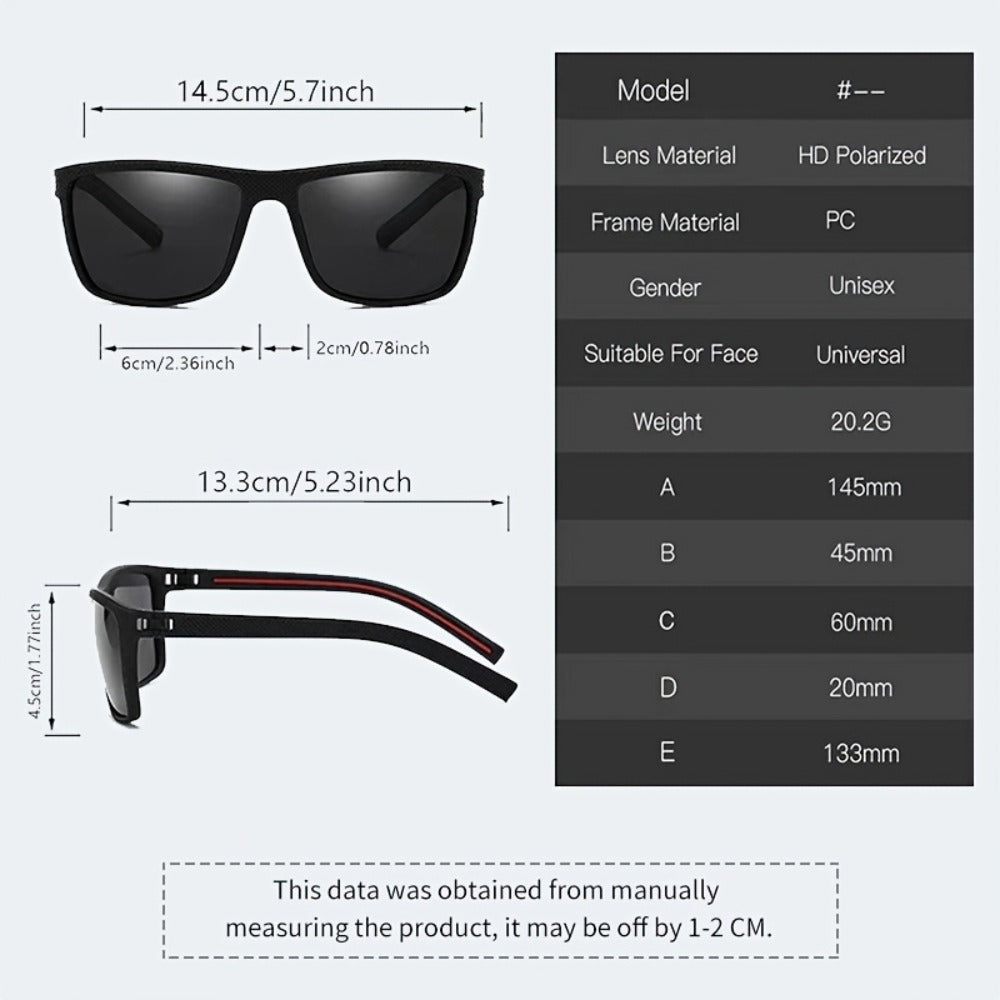 Sunglasses for Men - 12 Pack Classic Square Retro Fashion Eyewear Unisex PC Frame Multi-Color - product detail view 10