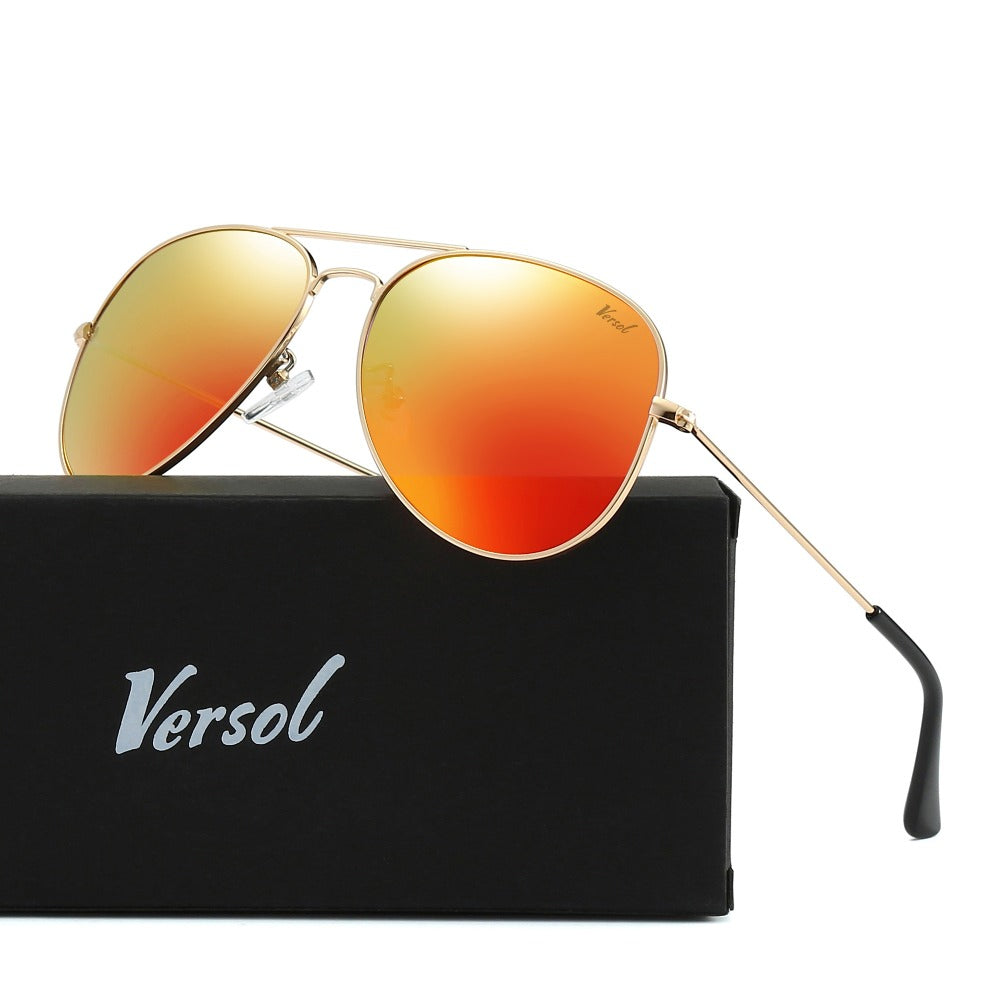 Sunglasses for Men - Aviator Polarized for & Women Mirrored Oversized Pilot Frame 139mm - product detail view 3