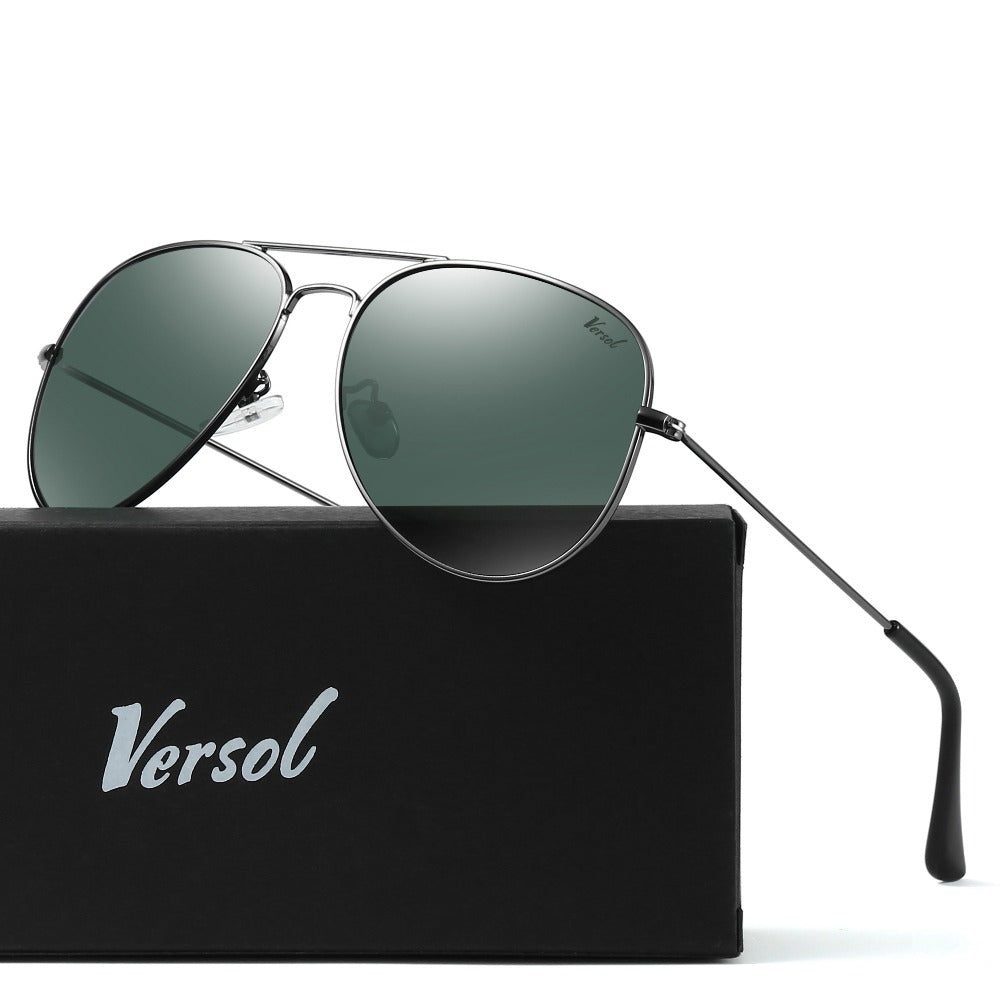 Sunglasses for Men - Aviator Polarized for & Women Mirrored Oversized Pilot Frame 139mm - product detail view 7