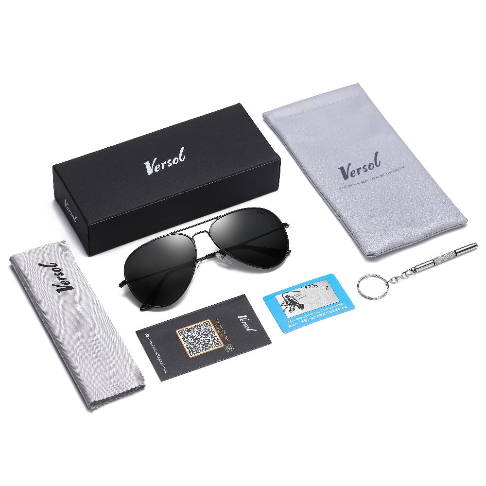 Sunglasses for Men - Aviator Polarized for & Women Mirrored Oversized Pilot Frame 139mm - product detail view 8