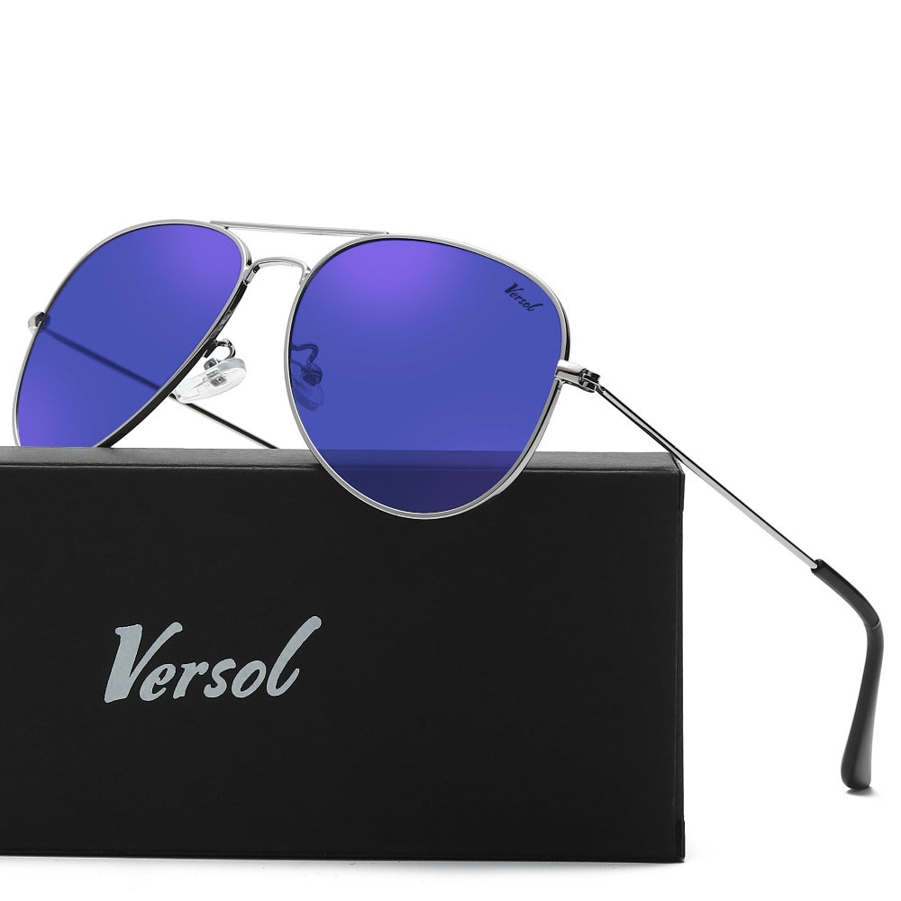 Sunglasses for Men - Aviator Polarized for & Women Mirrored Oversized Pilot Frame 139mm - product detail view 12