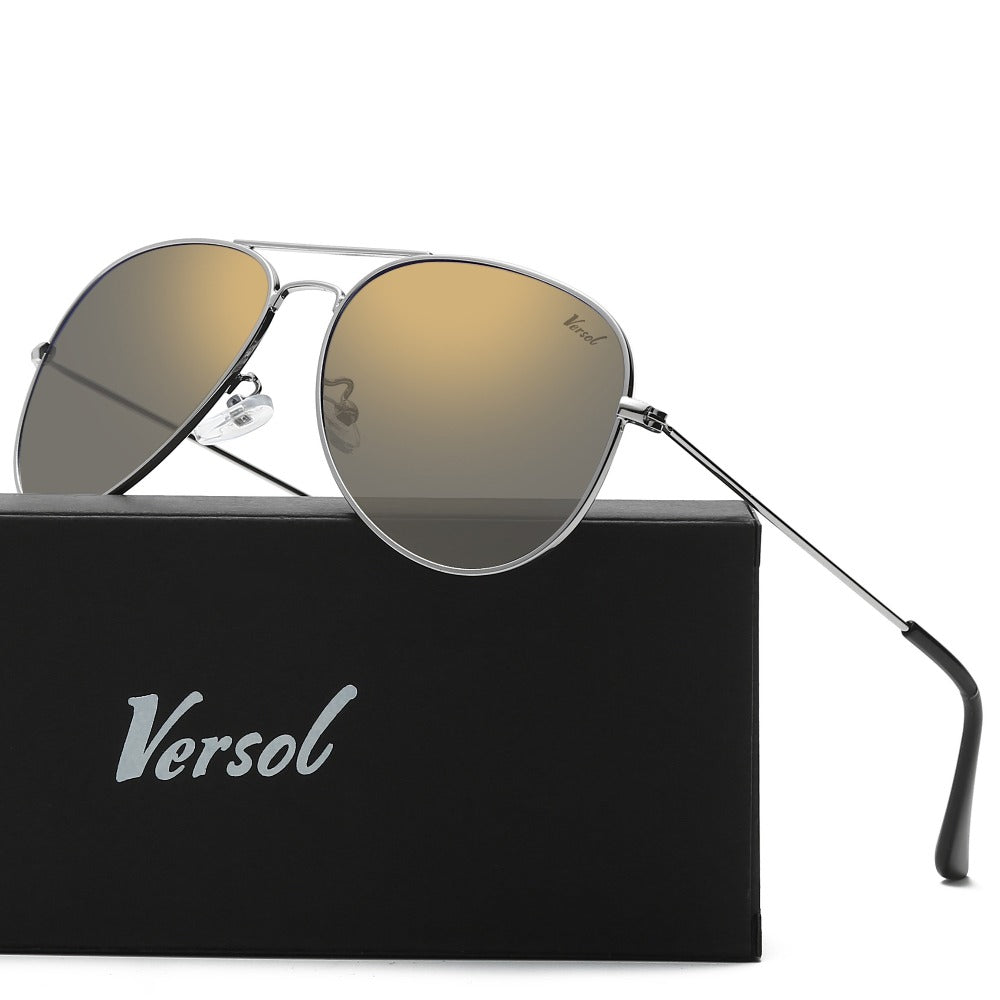 Sunglasses for Men - Aviator Polarized for & Women Mirrored Oversized Pilot Frame 139mm - product detail view 13