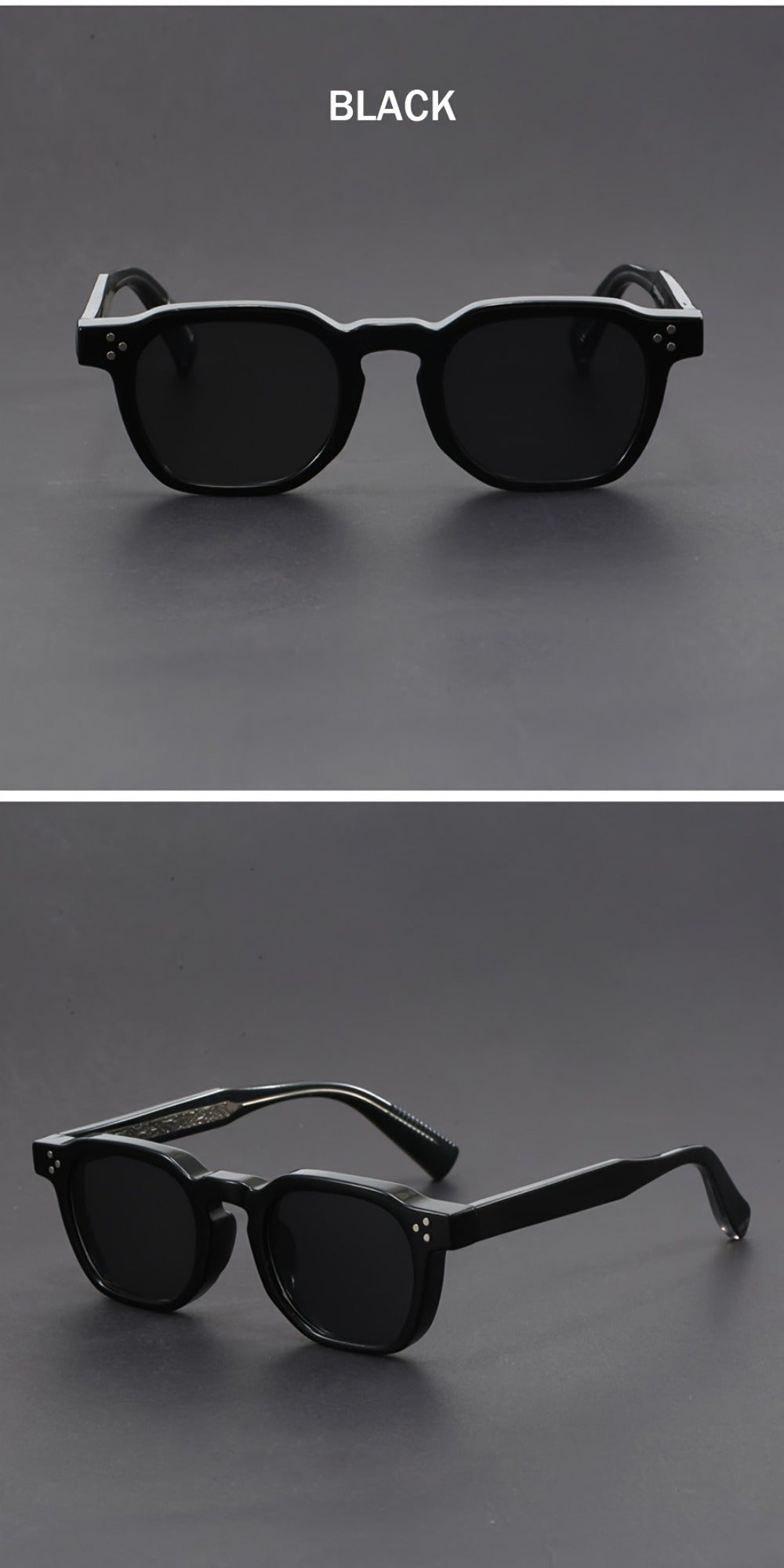 Sunglasses for Men - Bohemian Polygonal Full Frame AC Lens Geometric Eyewear for & Women - product detail view 10